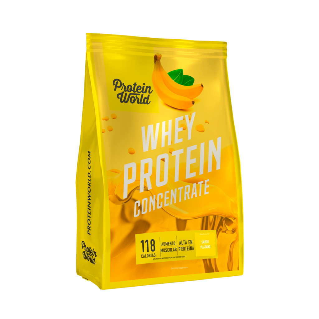 Whey Protein Concentrate: Banana - 900g + SHAKER GRATIS