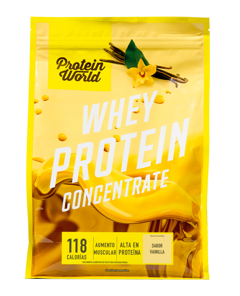 Whey Protein Concentrate: Vainilla - 900g + SHAKER GRATIS