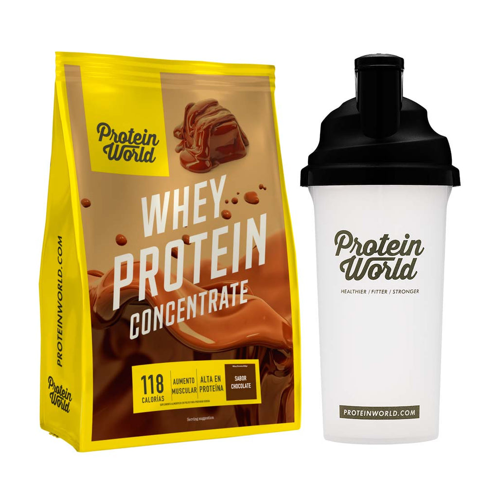 Whey Protein Concentrate: Chocolate - 900g + SHAKER GRATIS