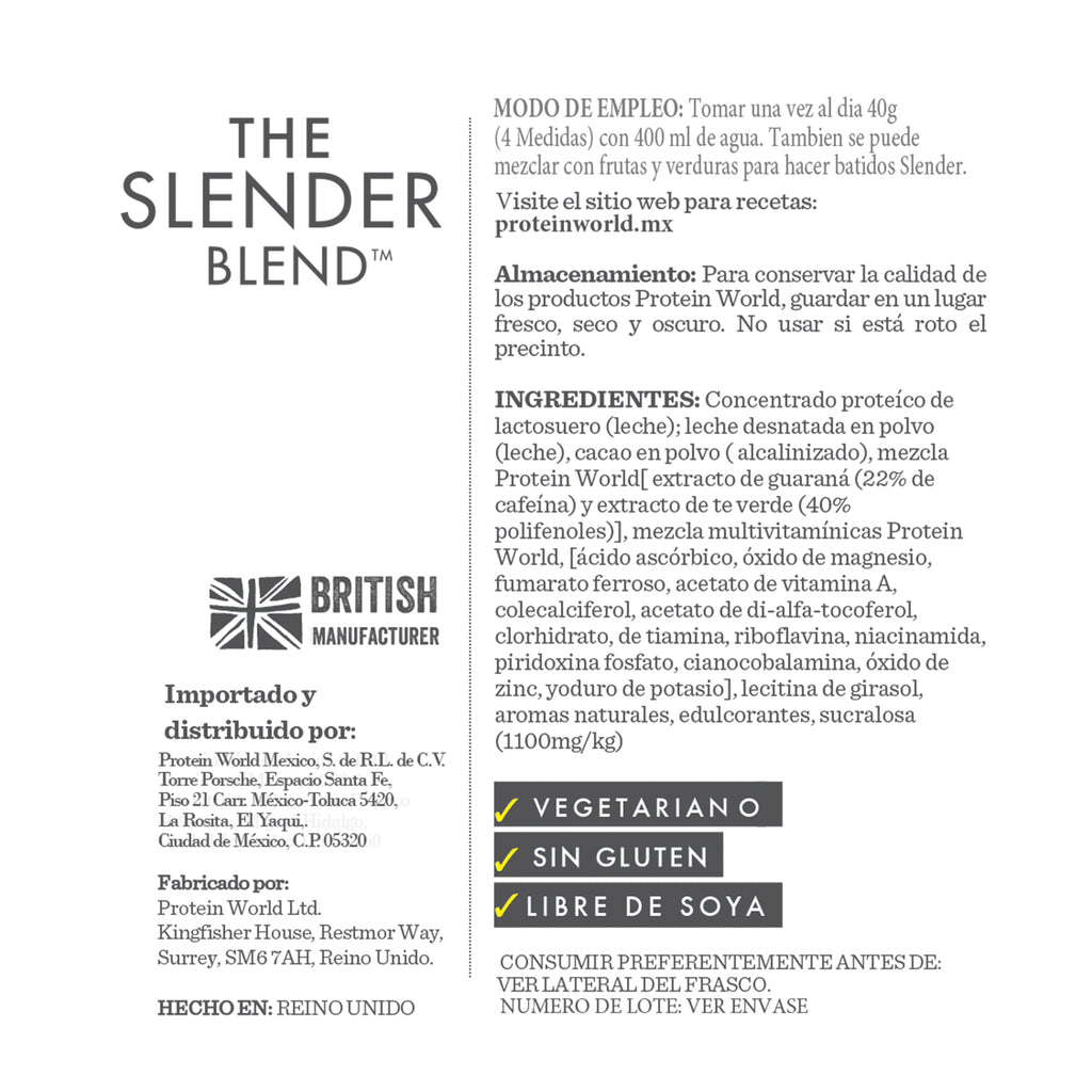 The Slender Blend: Chocolate - 600G